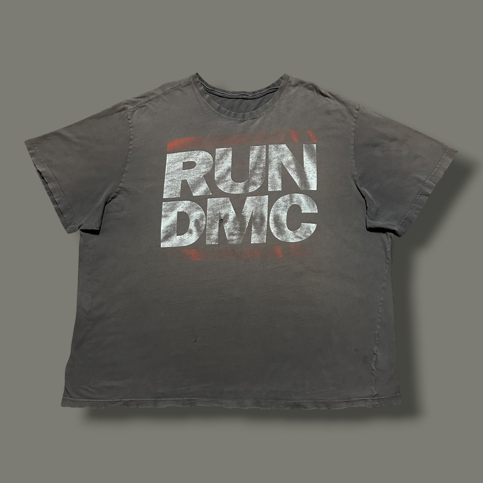 Vintage Thrashed Shirt Rap Tee Y2k Sun Faded Distressed Oversized Grunge